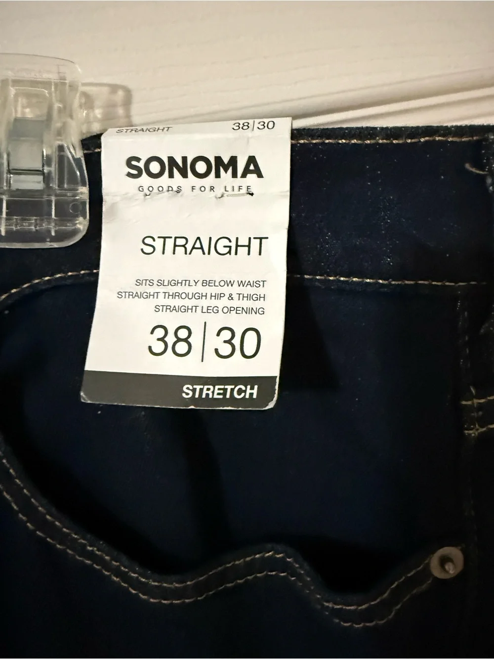 Sonoma Men's Dark Navy Straight Jeans